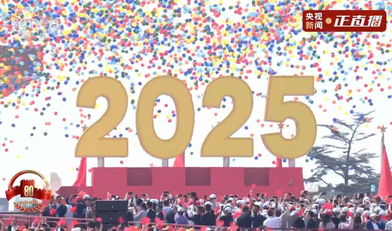 2025. szeptember 3 -án, a kínai katonai felvonulás, a latex ballon kiadás
