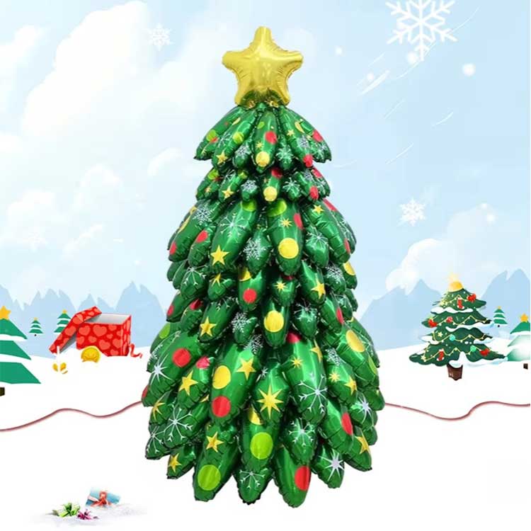Karácsonyfa álló fólia léggömb