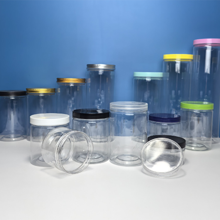 Átlátszó műanyag tégely