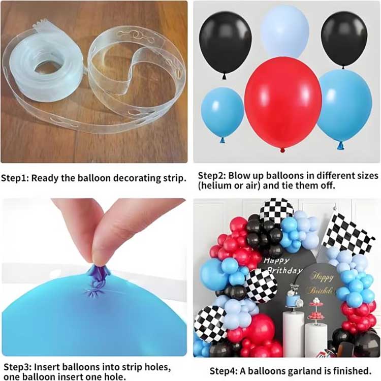 Racing Theme Balloon Arch Decoration Kit3