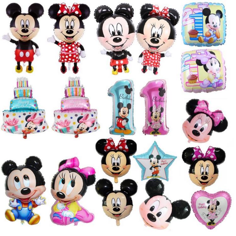 Mickey Minnie téma fóliás léggömbök