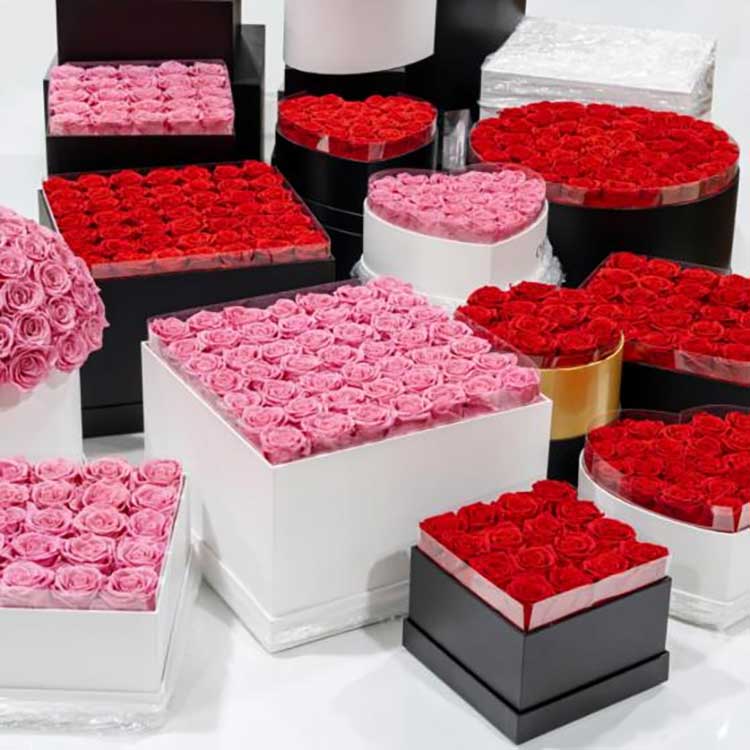 Tartósított virág ölelő vödör