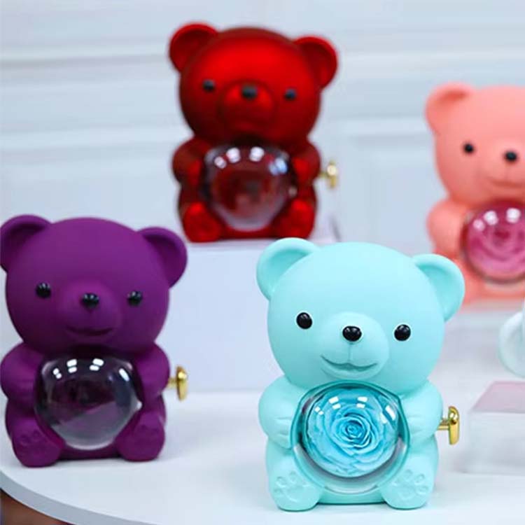 Tartósított virág Meglepetés Hug Bear