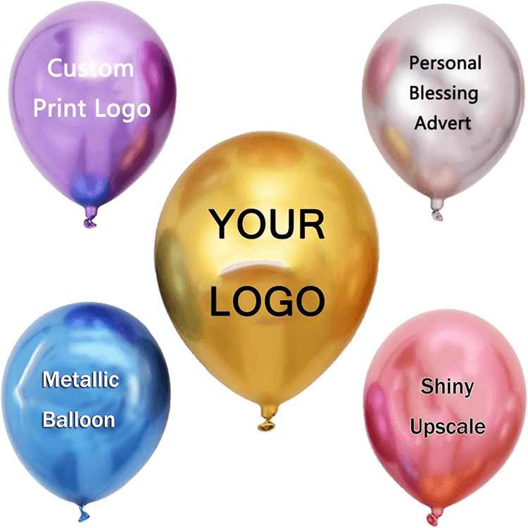 Nyomtatott fém latex ballon