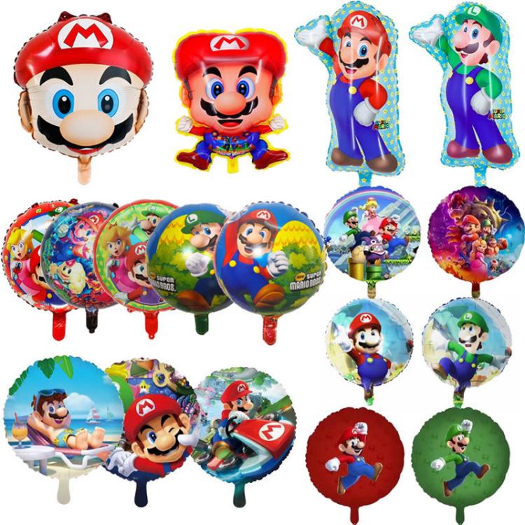 Super Mario témájú fóliás léggömb